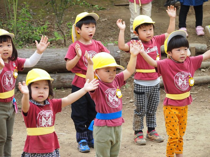 運動会練習 英語幼稚園 つくば