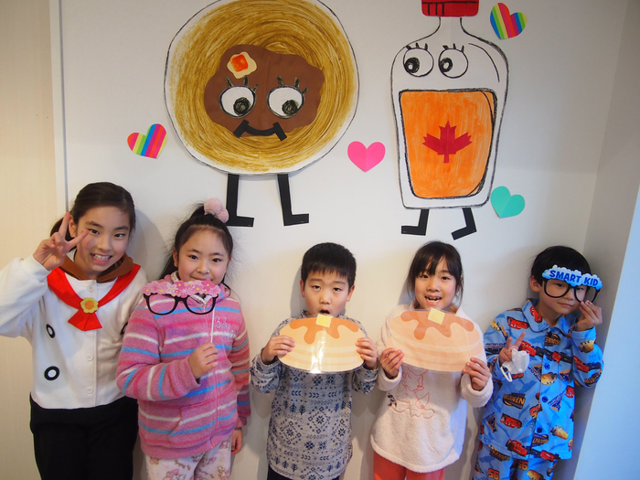 pancake パンケーキパジャマパーティー つくば 英語幼稚園